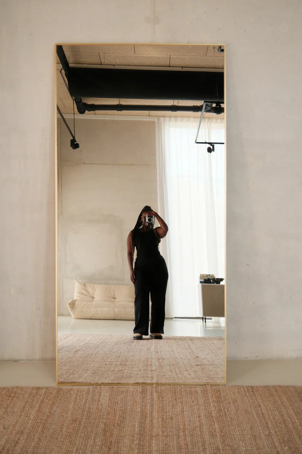 Miroir rectangulaire pleine longueur Maria – 200 × 100 cm