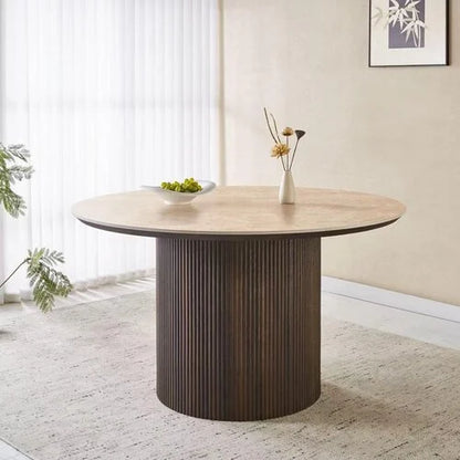 Table à manger ronde Kimberly – 130 cm