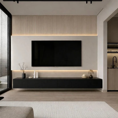 Meuble TV Japandi – Design carré